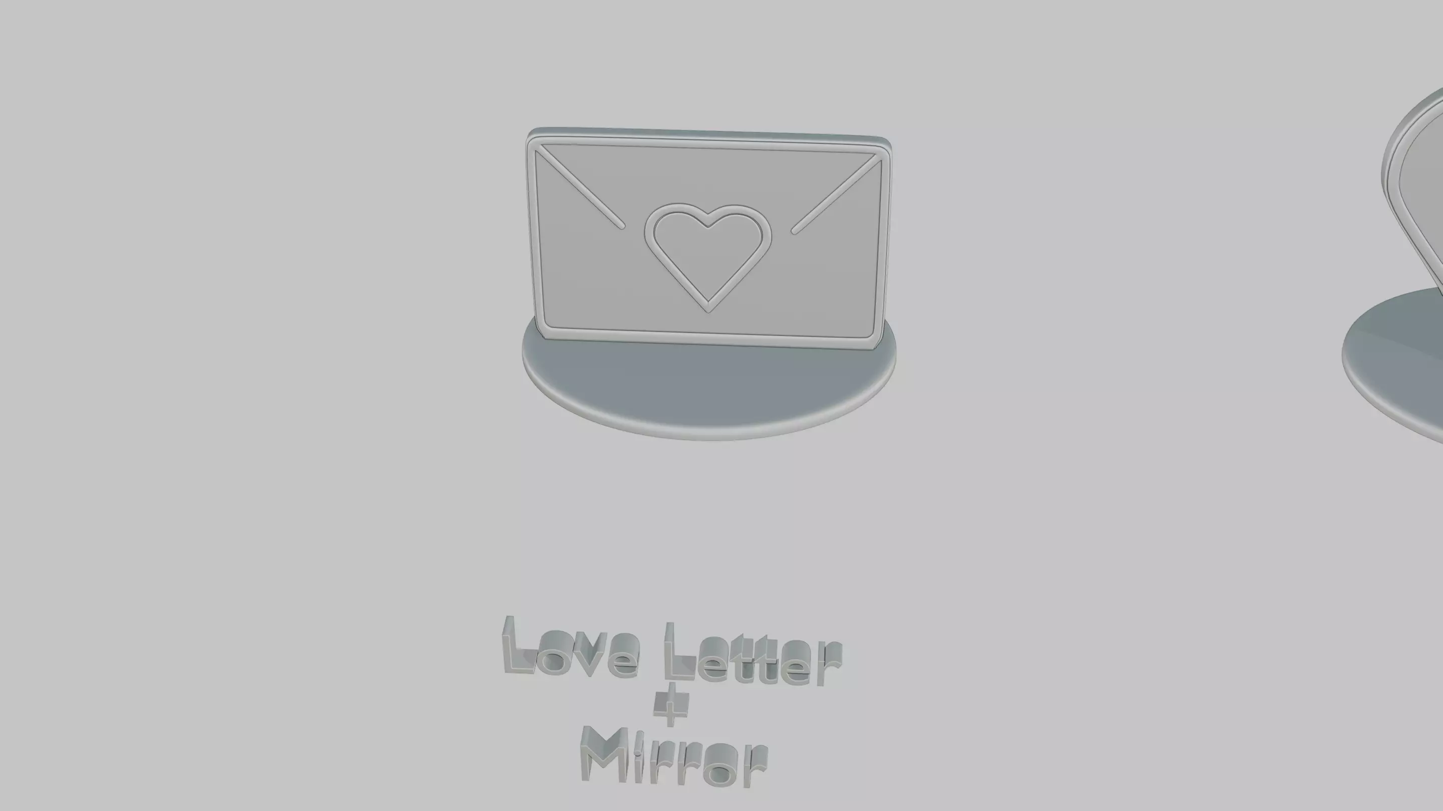 Valentines Love Mini Pack Emoji Statues 3D print model_1