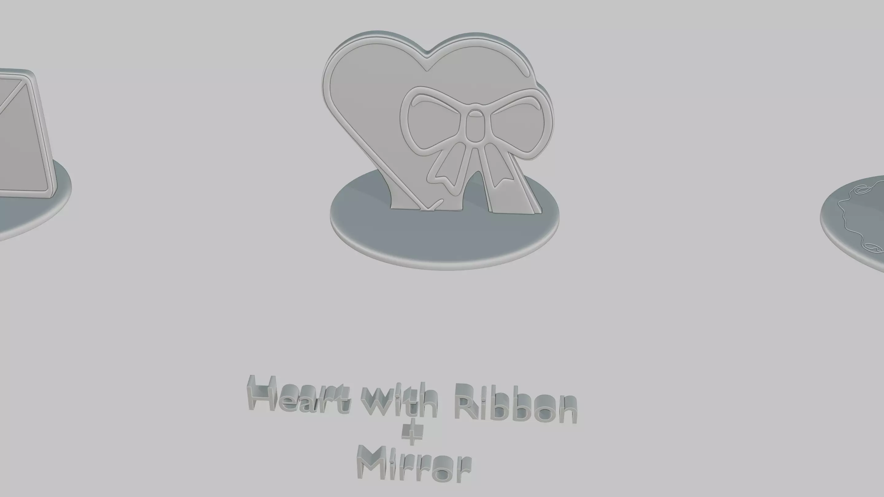 Valentines Love Mini Pack Emoji Statues 3D print model_2