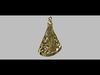 Our Lady Lined Pendant 3D print model_1