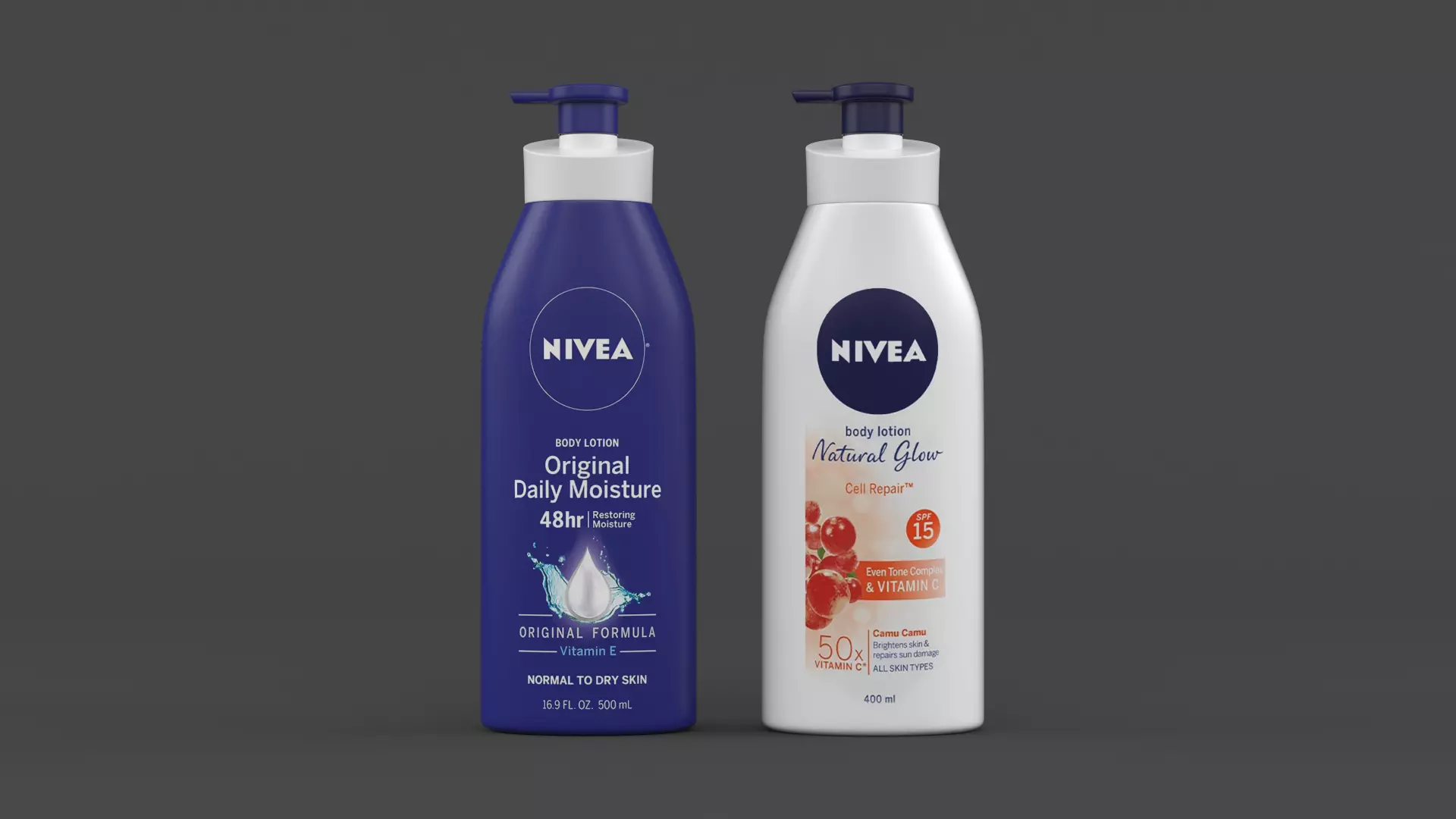 Nivea Body Lotion 3D model_0