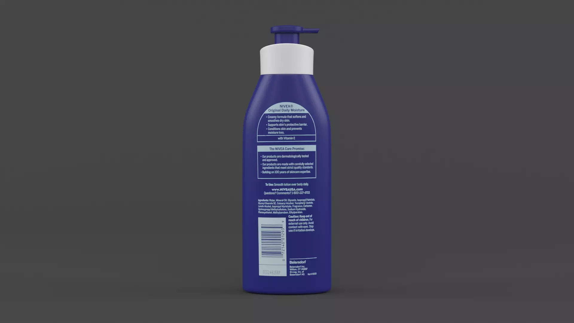 Nivea Body Lotion 3D model_2