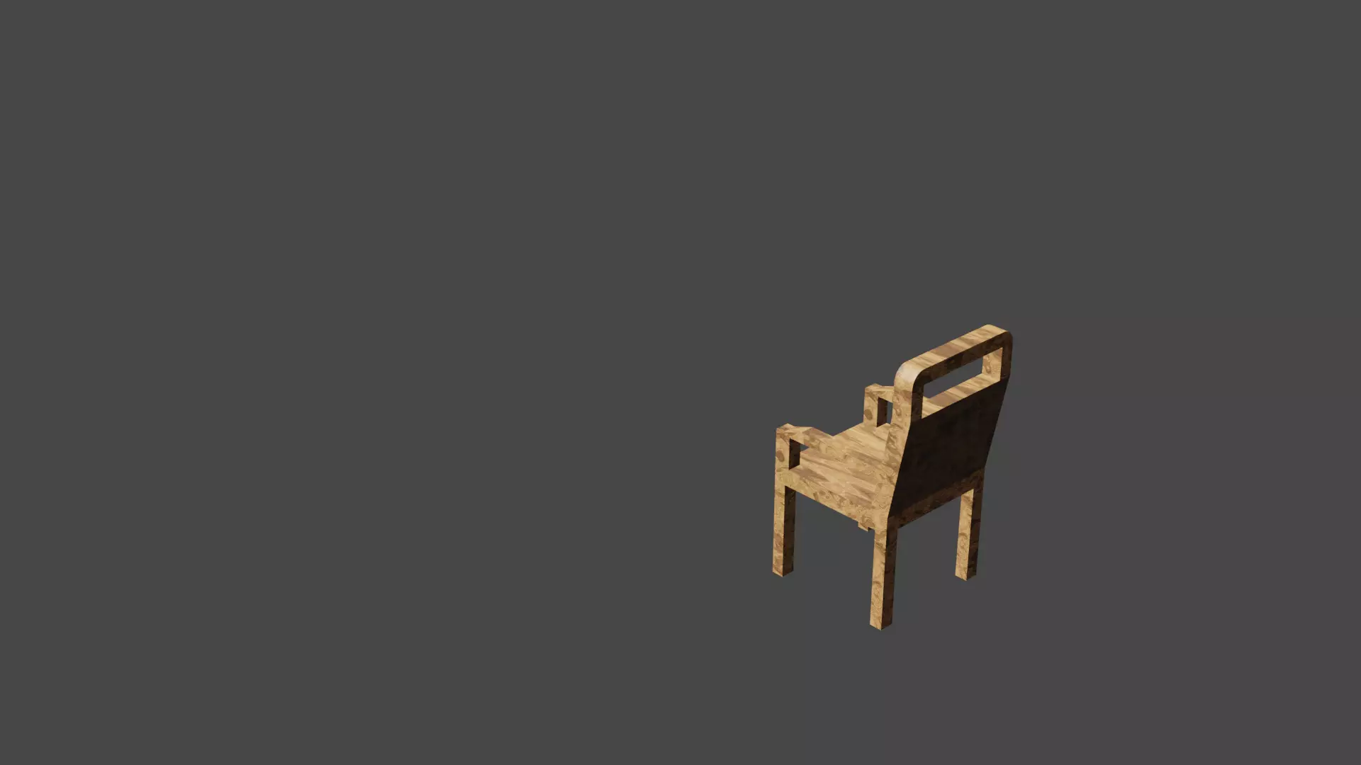 Latest Chair wood finish Free 3D model