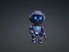 AstroBuddy  Futuristic Mascot Robot Character Low-poly 3D model_1