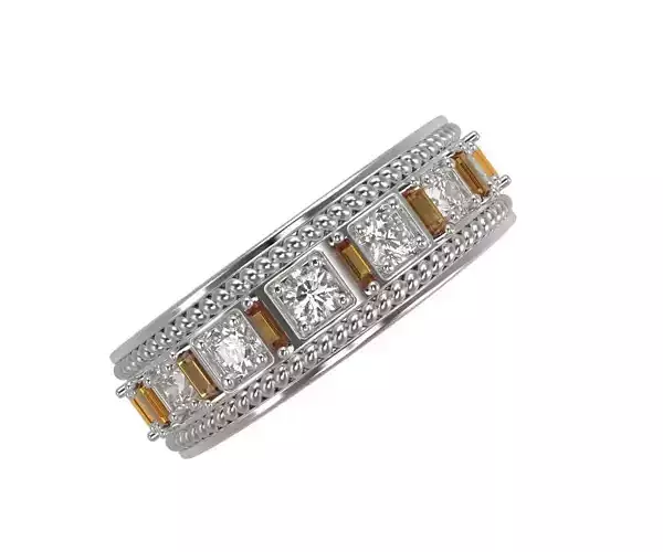 Tied Together Wedding Band 3D print model
