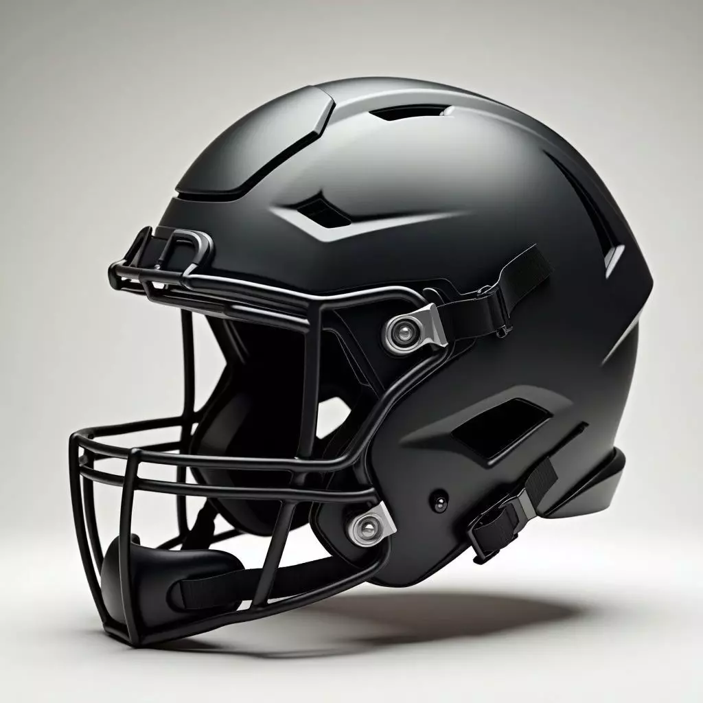 American Football Helmet Low-poly 3D model