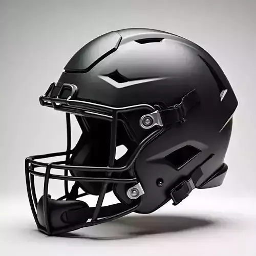 American Football Helmet Low-poly 3D model