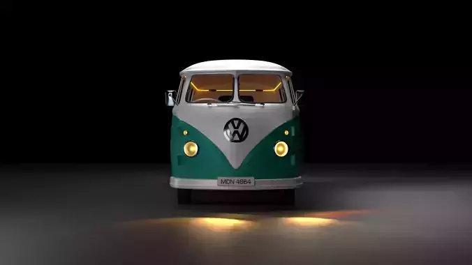 volkswagen kombi type 2 t1 3D model