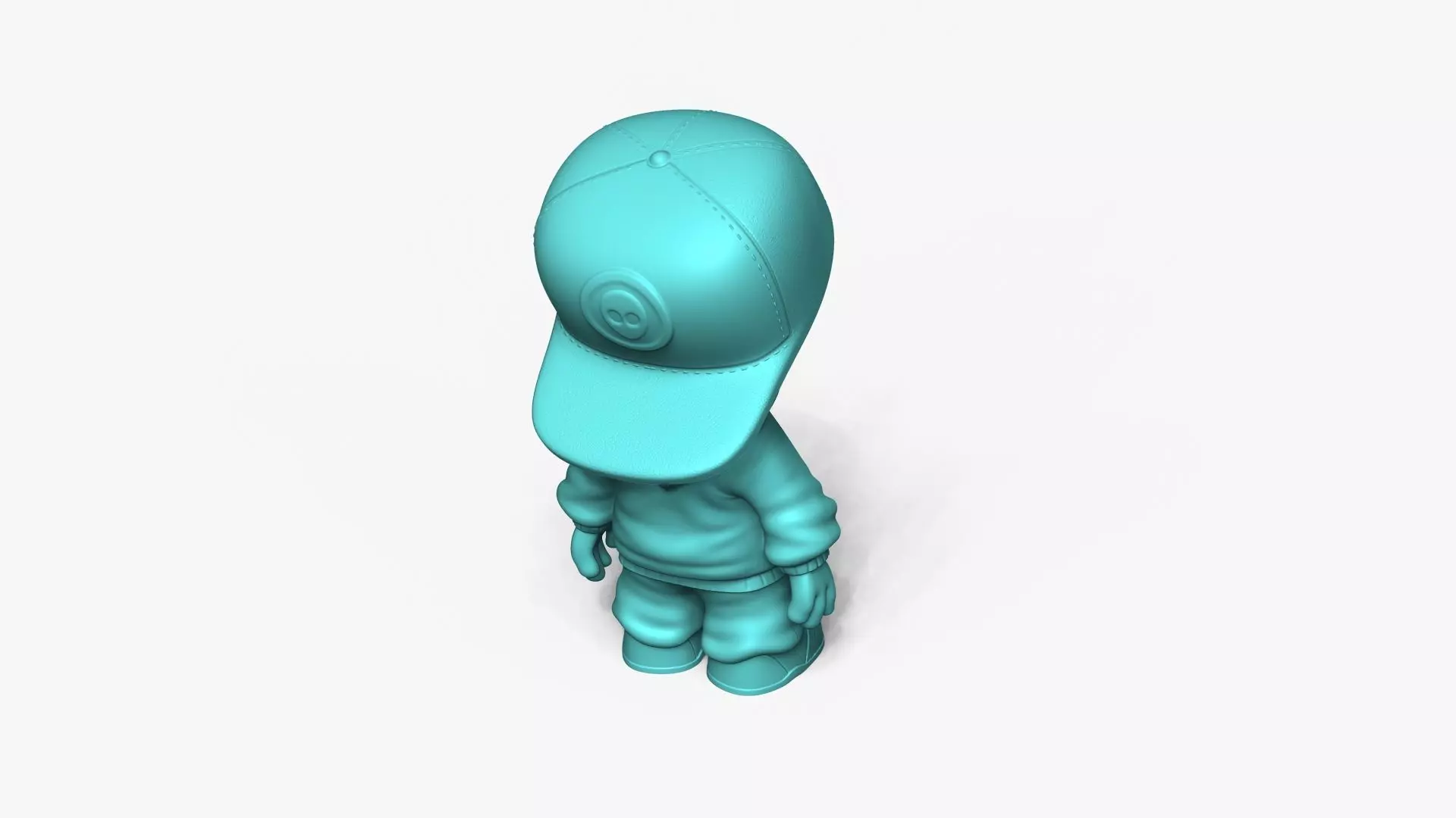 Cute Alien Miniature - Cap - Chibi 3D print model_18