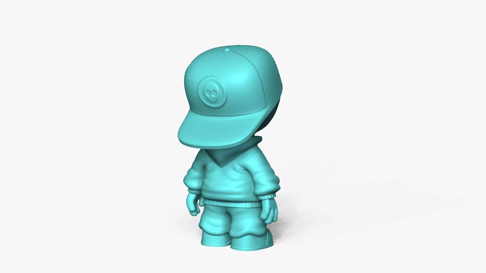 Cute Alien Miniature - Cap - Chibi 3D print model_12