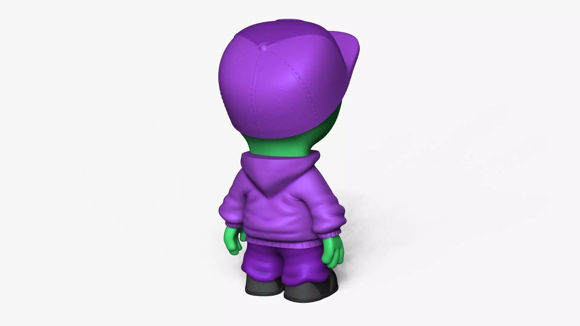 Cute Alien Miniature - Cap - Chibi 3D print model_5