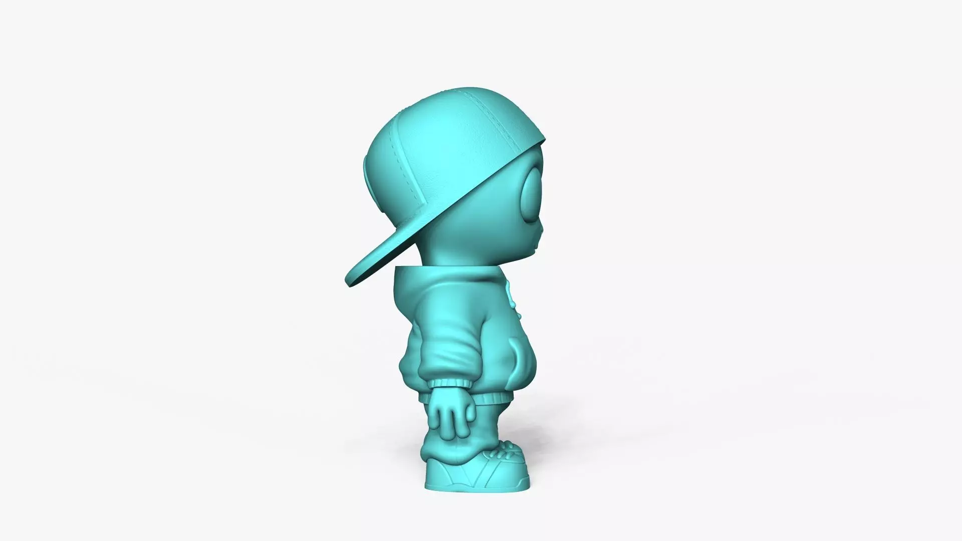 Cute Alien Miniature - Cap - Chibi 3D print model_16