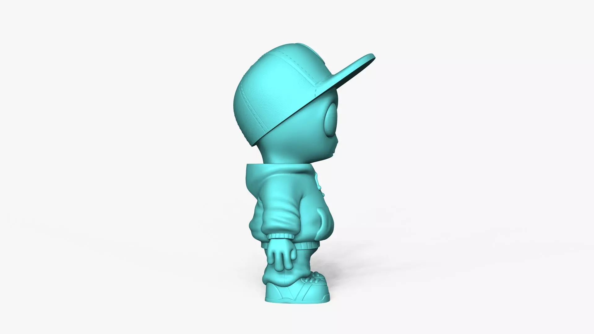 Cute Alien Miniature - Cap - Chibi 3D print model_17