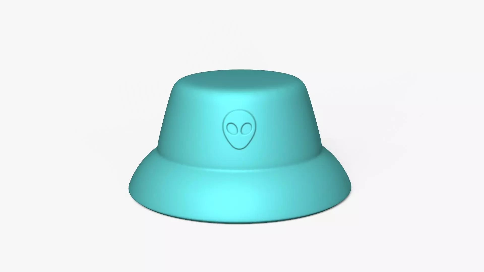 Cute Alien Miniature - Bucket Hat - Chibi 3D print model_12