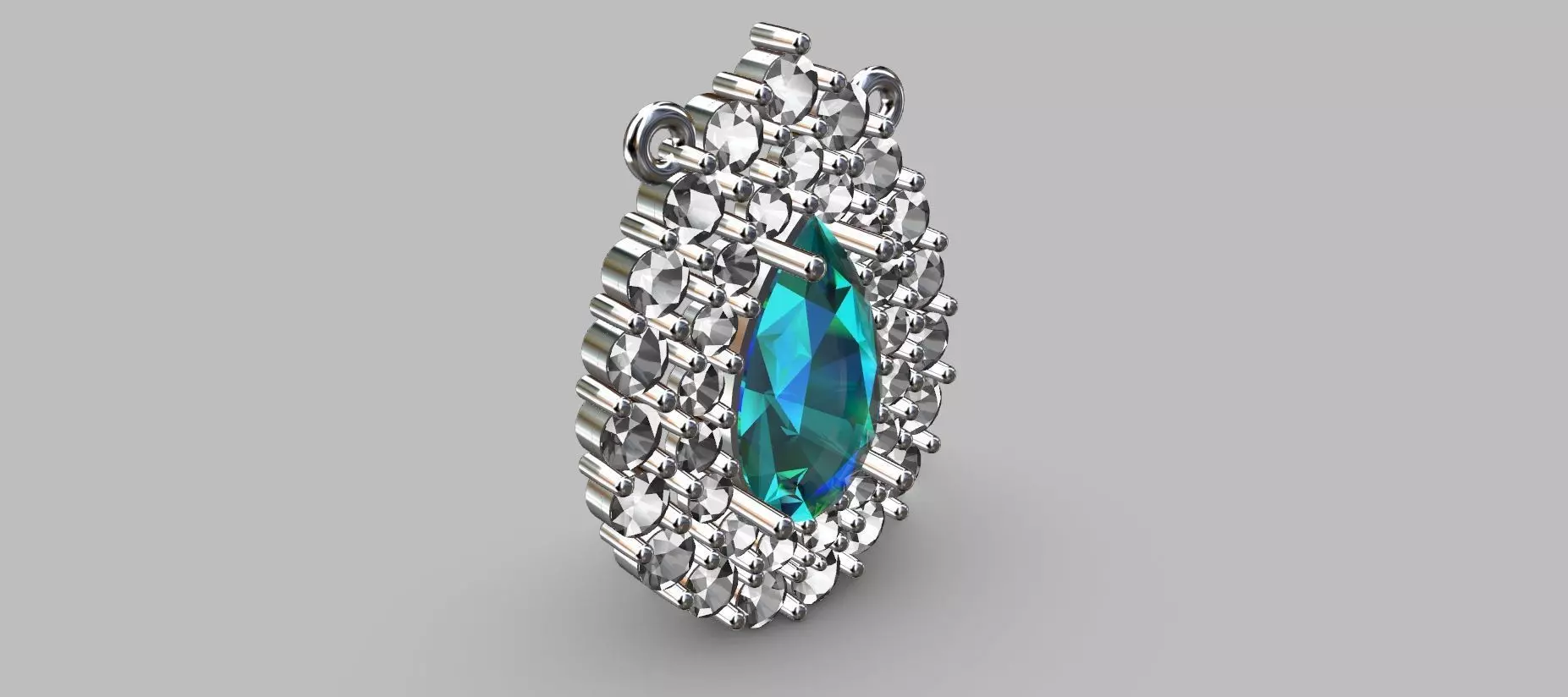 Drop Pendant 5x9mm 3D print model