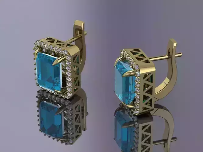 Earrings Jewelry Gold MK-624 3D print model