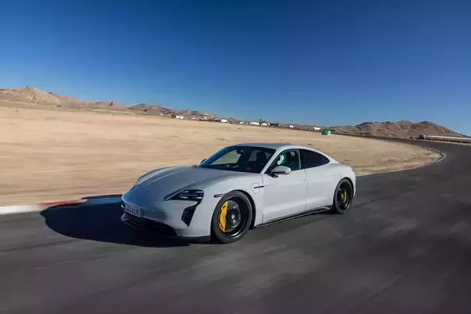 Porsche Taycan GTS 2022 RIGGED 3D model