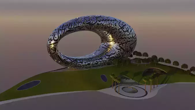 Museum of the Future Dubai Ultra PhotoRealistic 3D Model