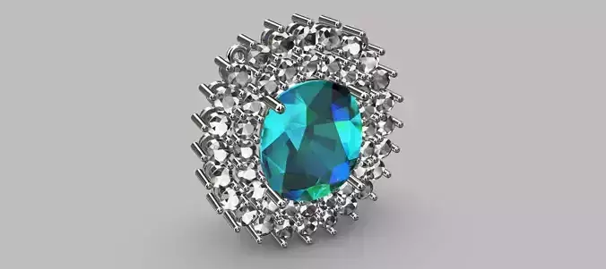 Pendant Stone 11 98x10 37x5 14mm 3D print model
