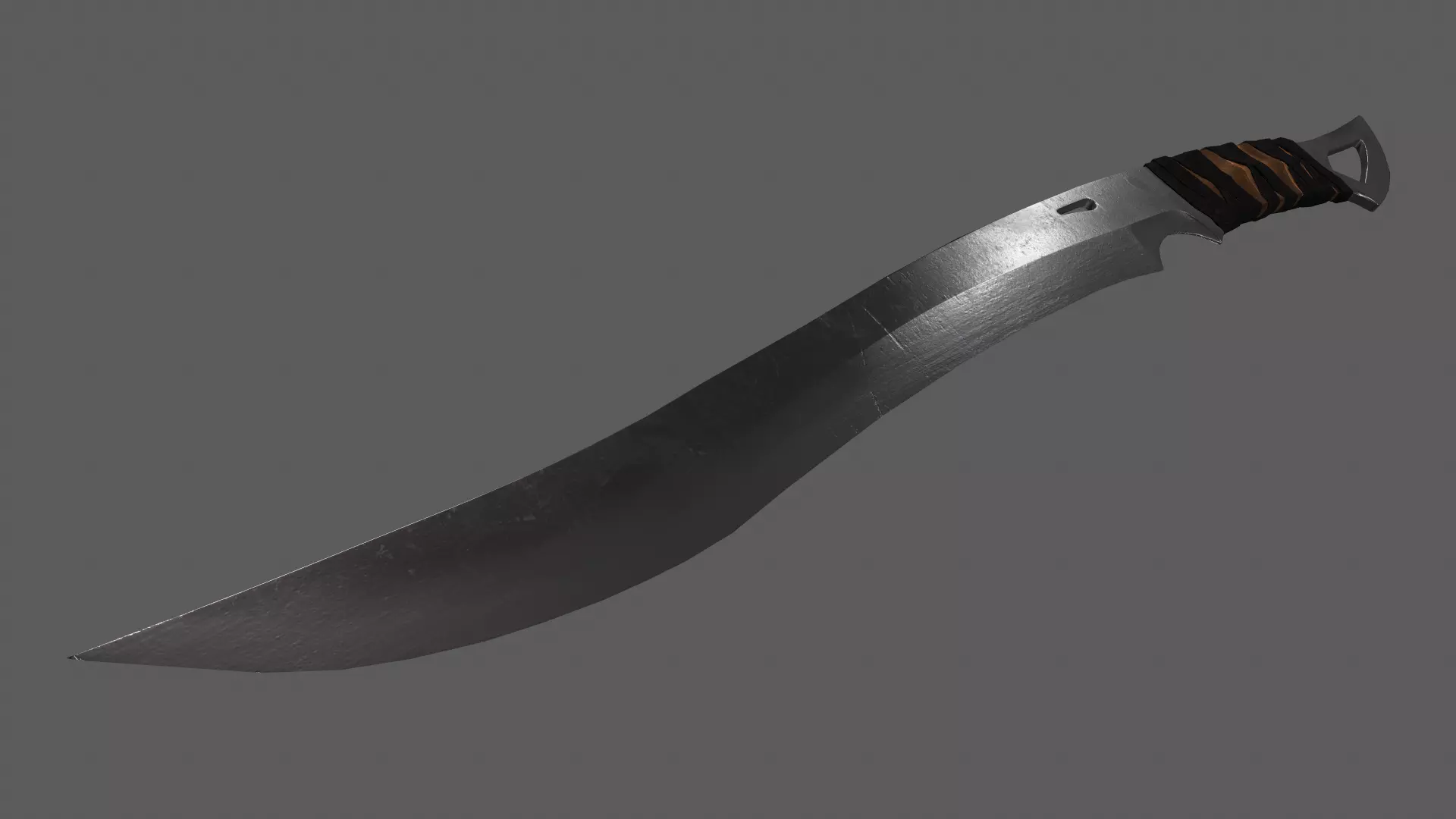 Combat Cleaver Low-poly 3D model_23