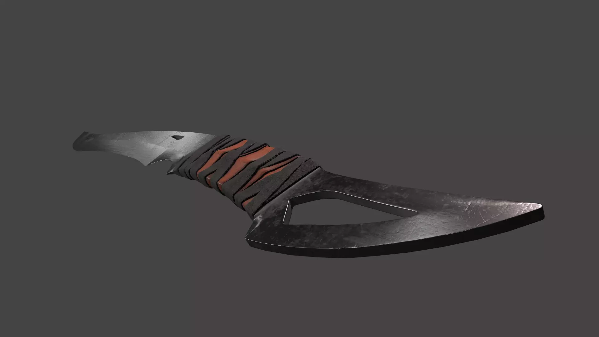 Combat Cleaver Low-poly 3D model_10