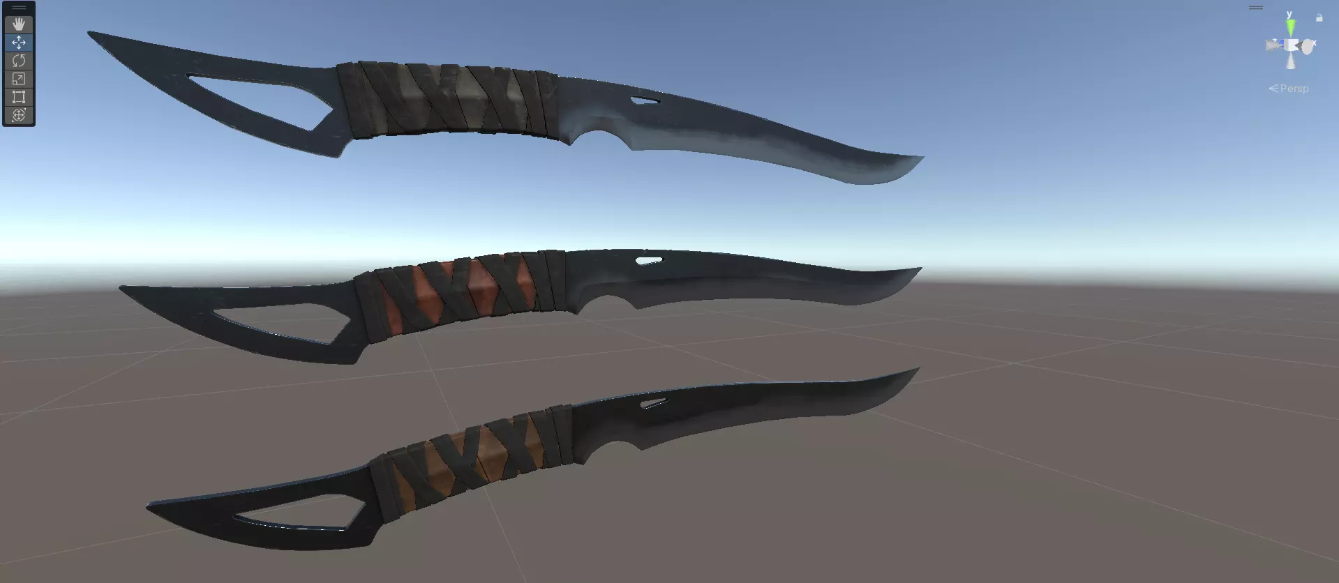 Combat Cleaver Low-poly 3D model_27