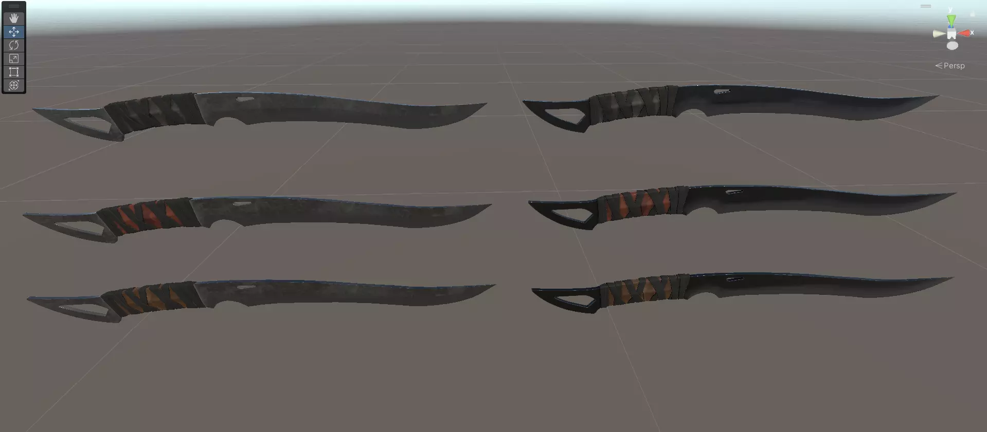 Combat Cleaver Low-poly 3D model_28