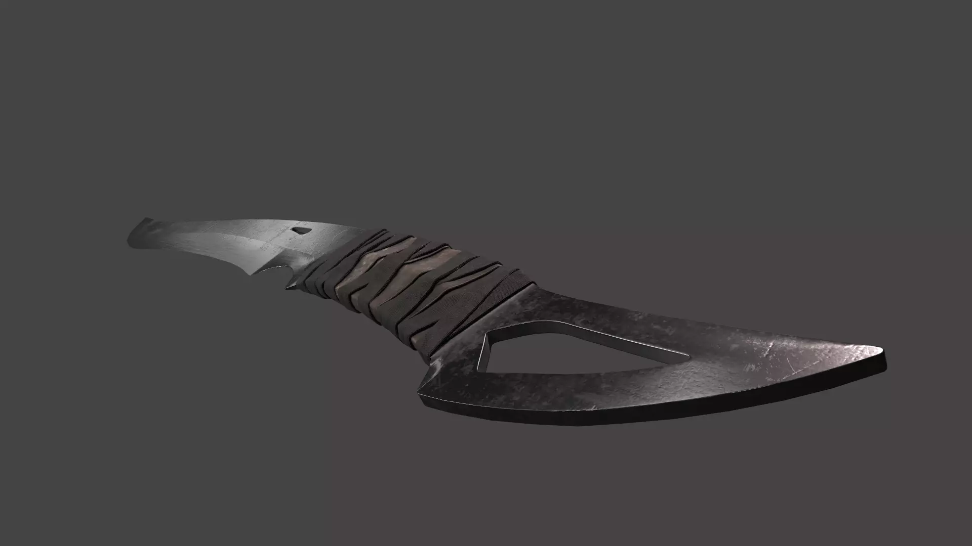 Combat Cleaver Low-poly 3D model_13