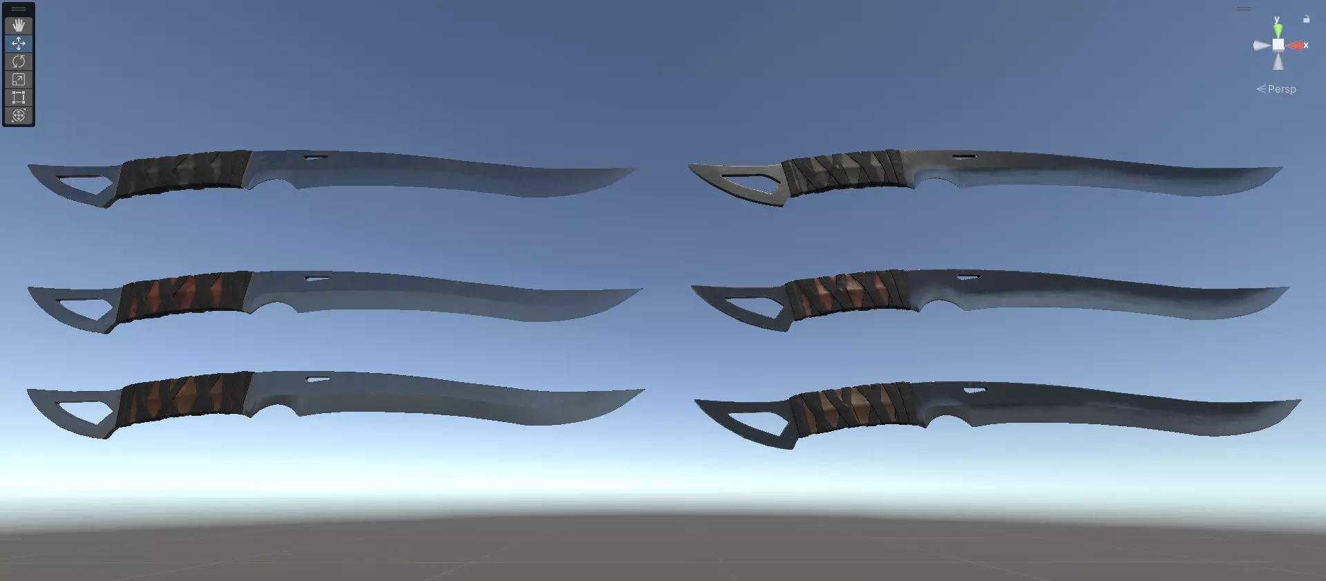 Combat Cleaver Low-poly 3D model_29