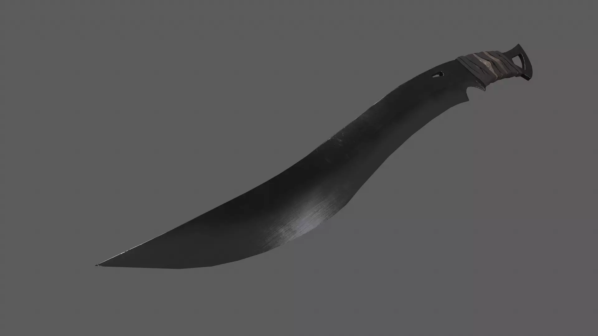 Combat Cleaver Low-poly 3D model_19