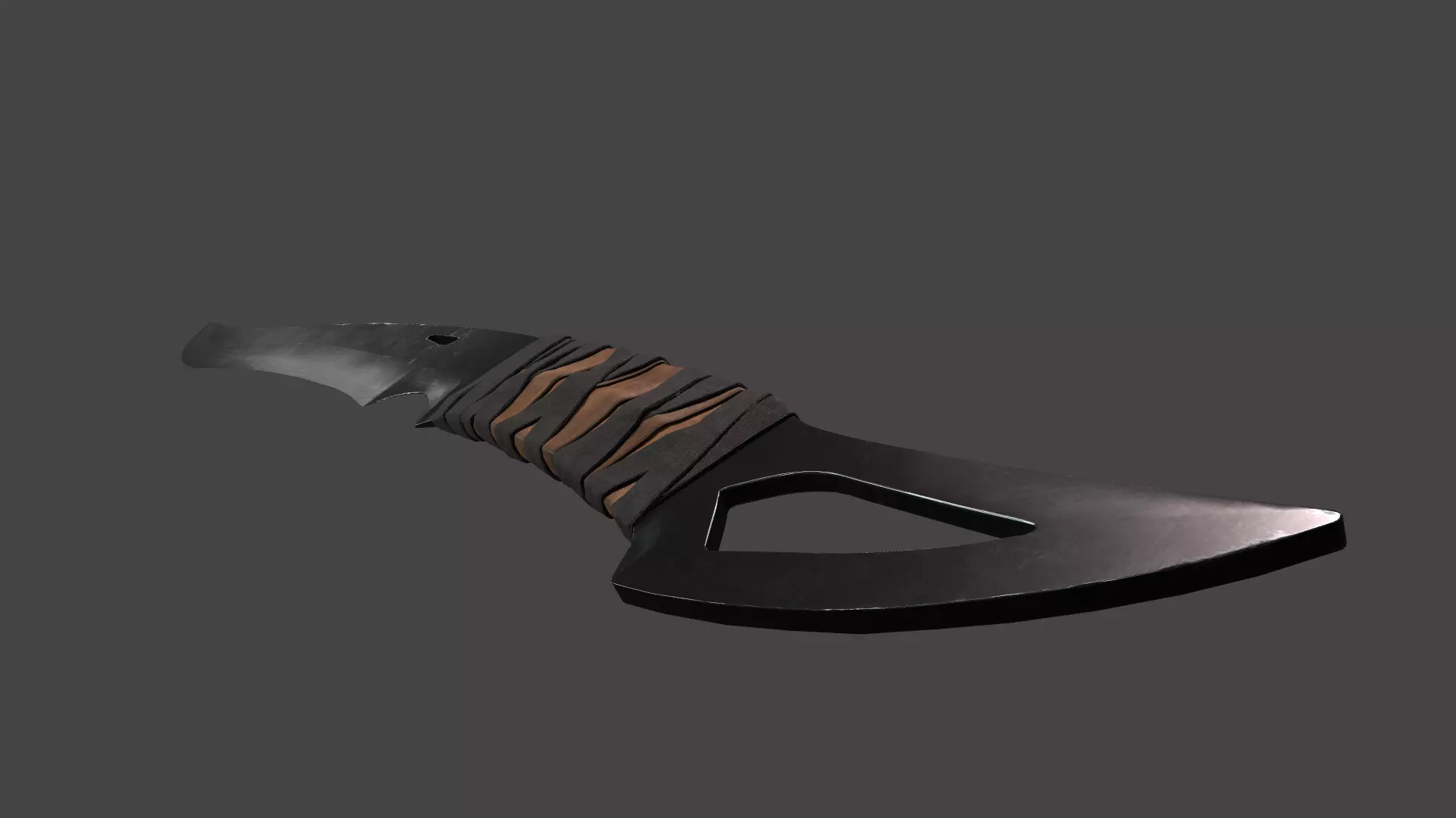 Combat Cleaver Low-poly 3D model_17