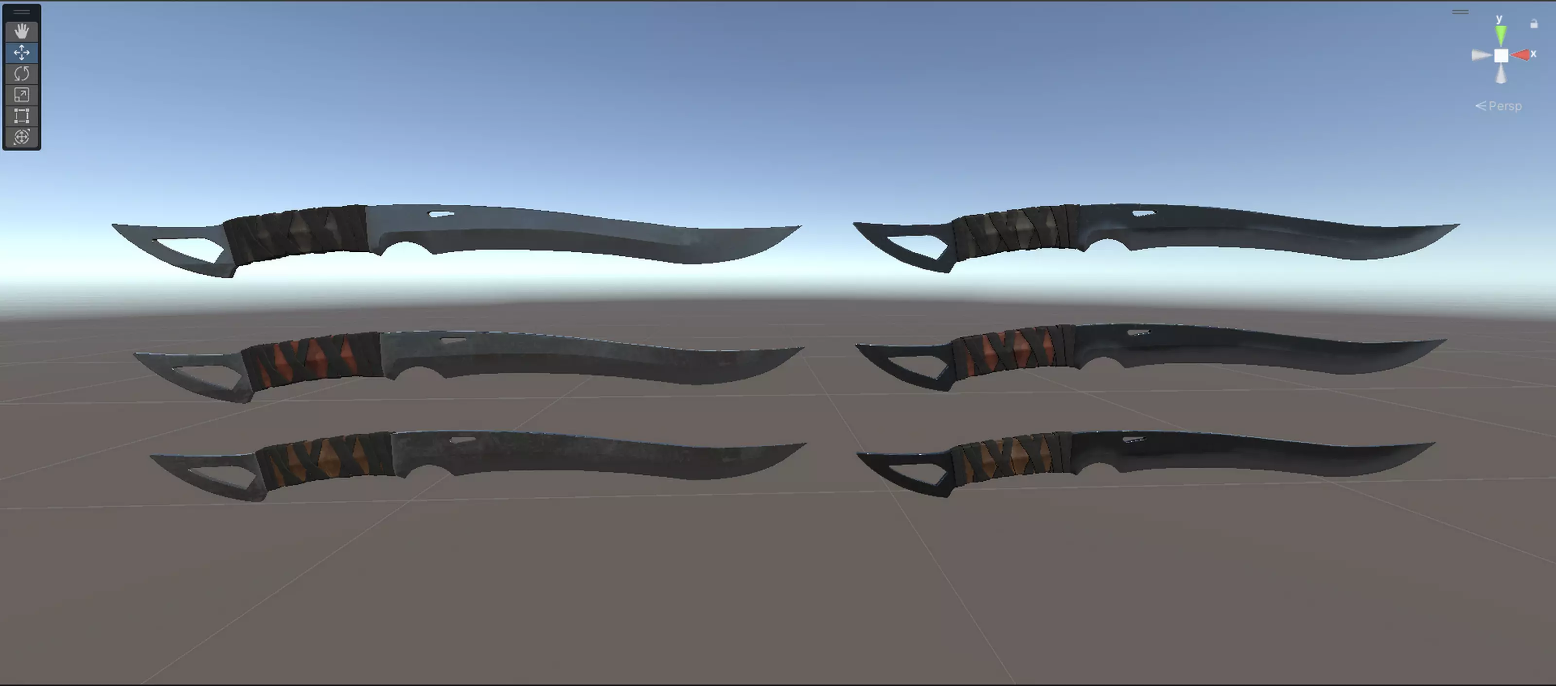 Combat Cleaver Low-poly 3D model_25