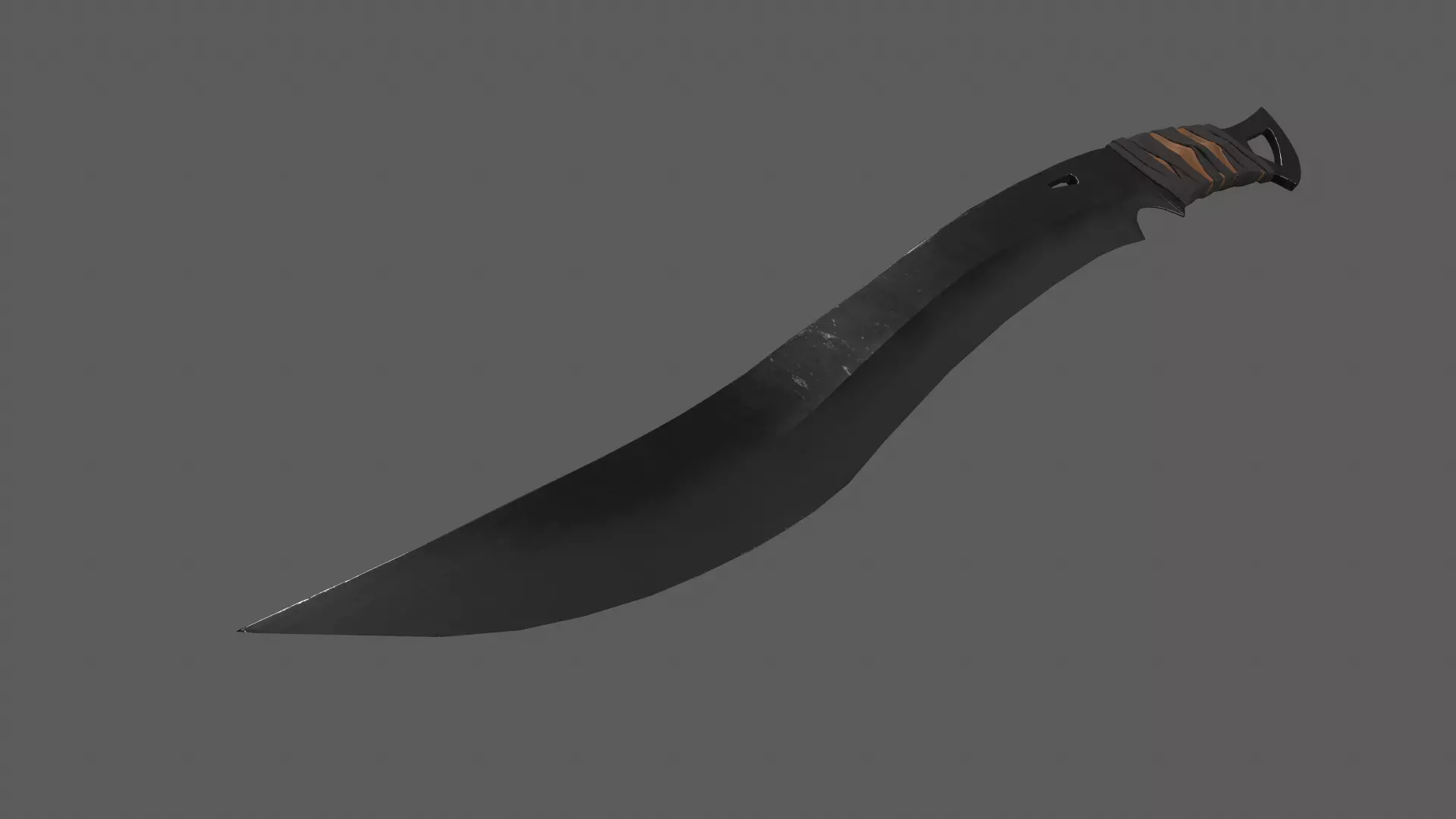 Combat Cleaver Low-poly 3D model_20