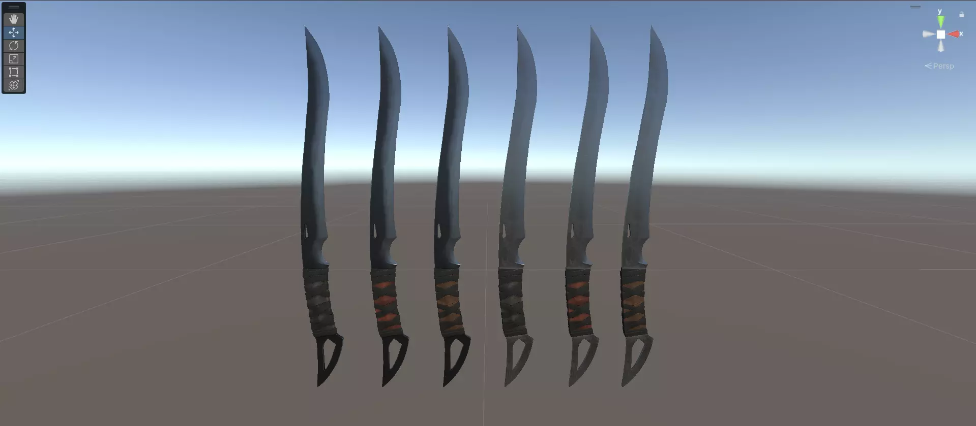 Combat Cleaver Low-poly 3D model_24