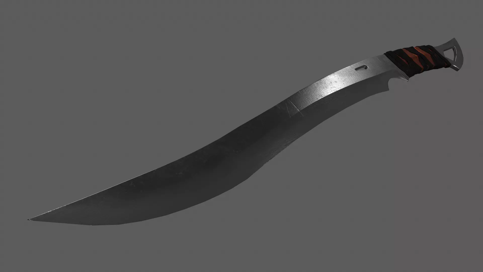 Combat Cleaver Low-poly 3D model_22