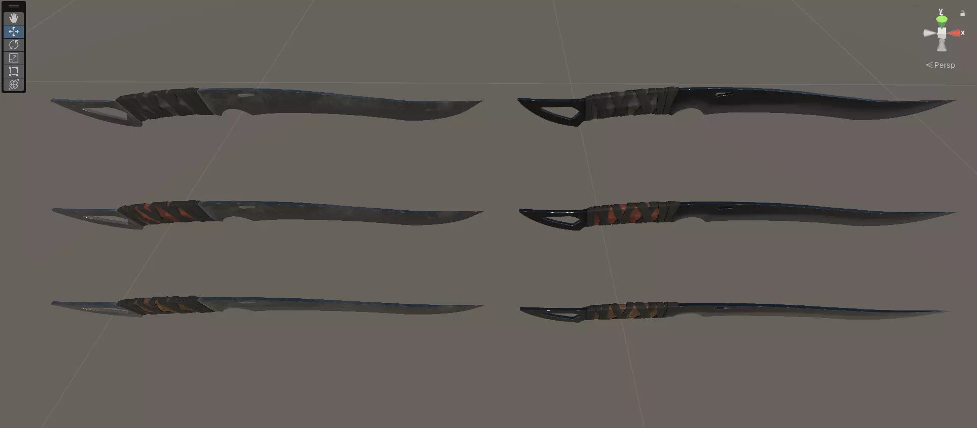 Combat Cleaver Low-poly 3D model_30