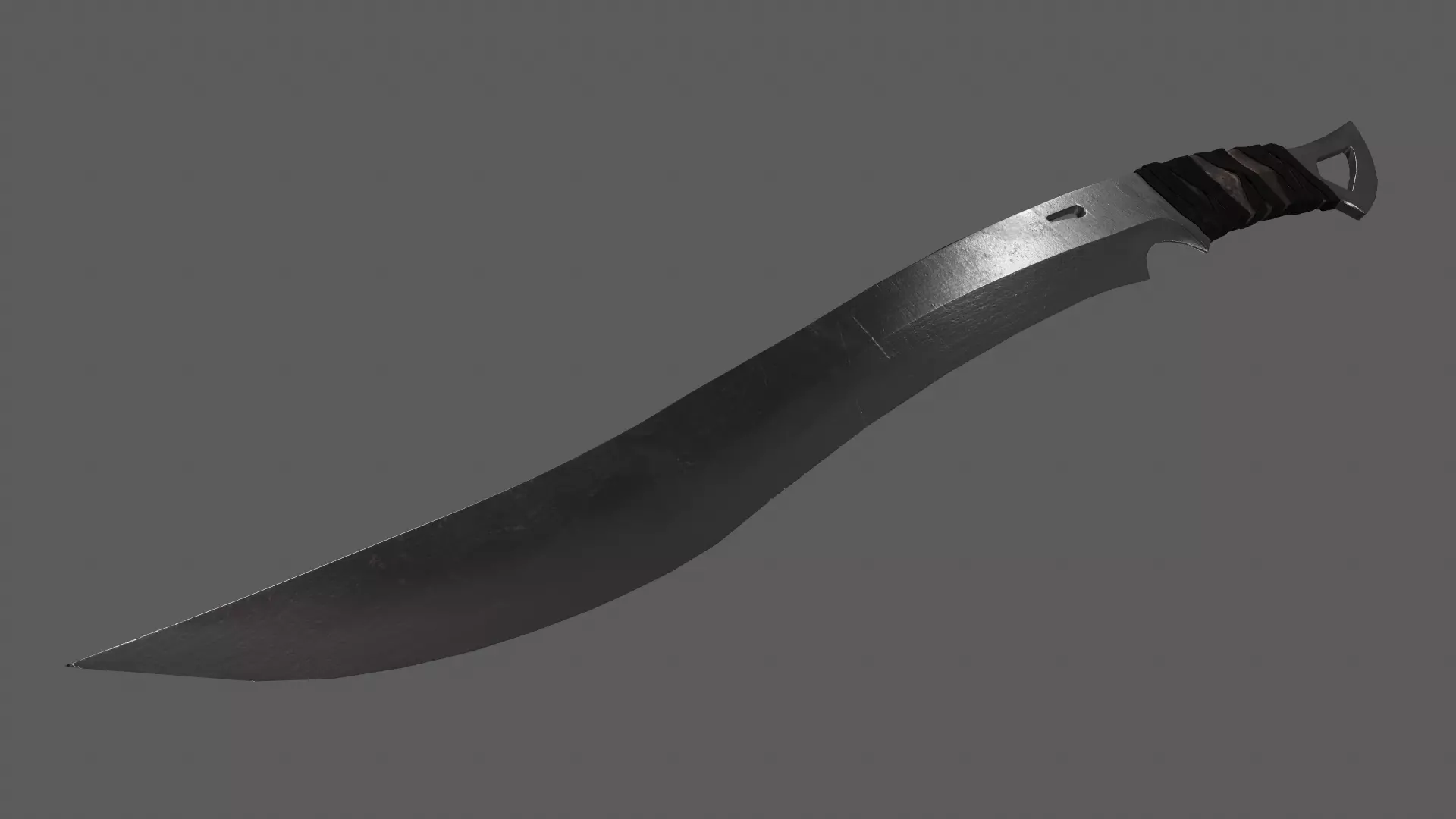 Combat Cleaver Low-poly 3D model_21