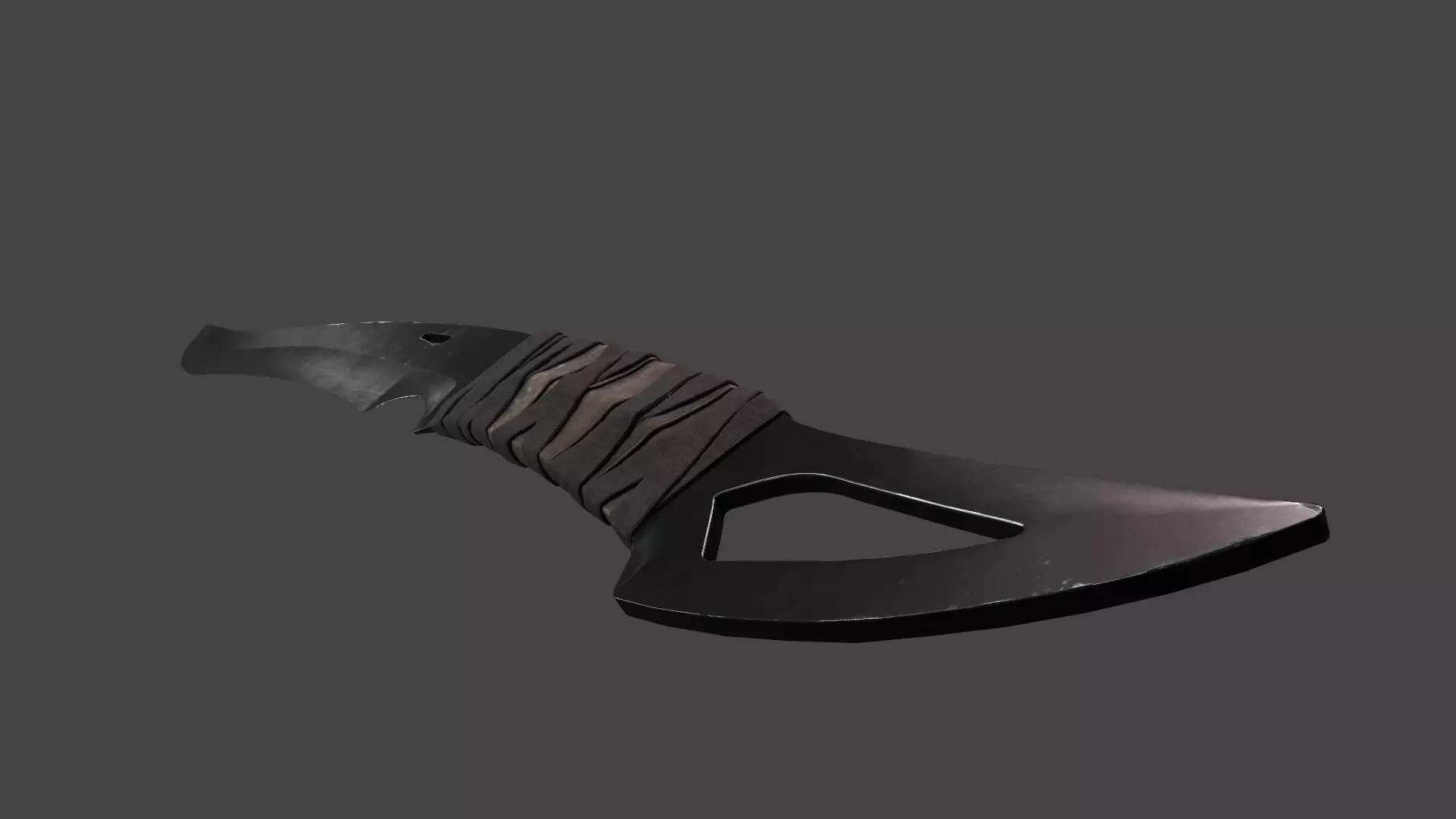 Combat Cleaver Low-poly 3D model_15