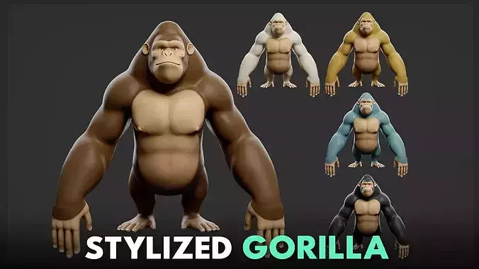 Gorilla Stylize II Cartoon