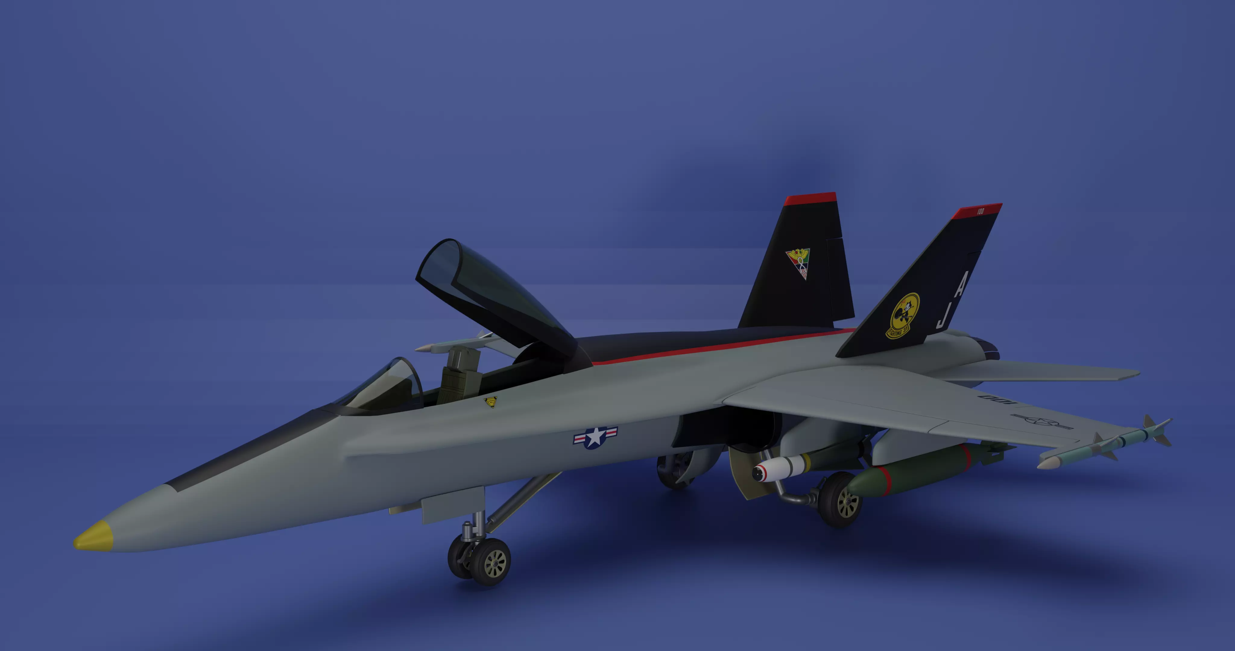 McDonnell Douglas FA-18 Hornet 3D model_2