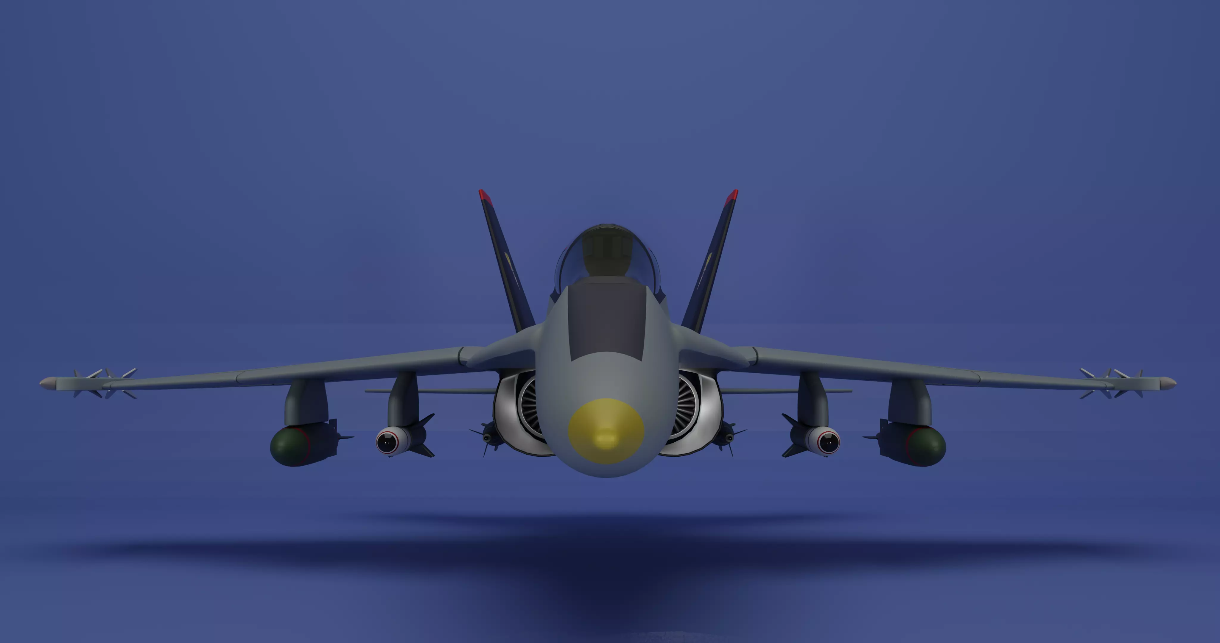 McDonnell Douglas FA-18 Hornet 3D model_7