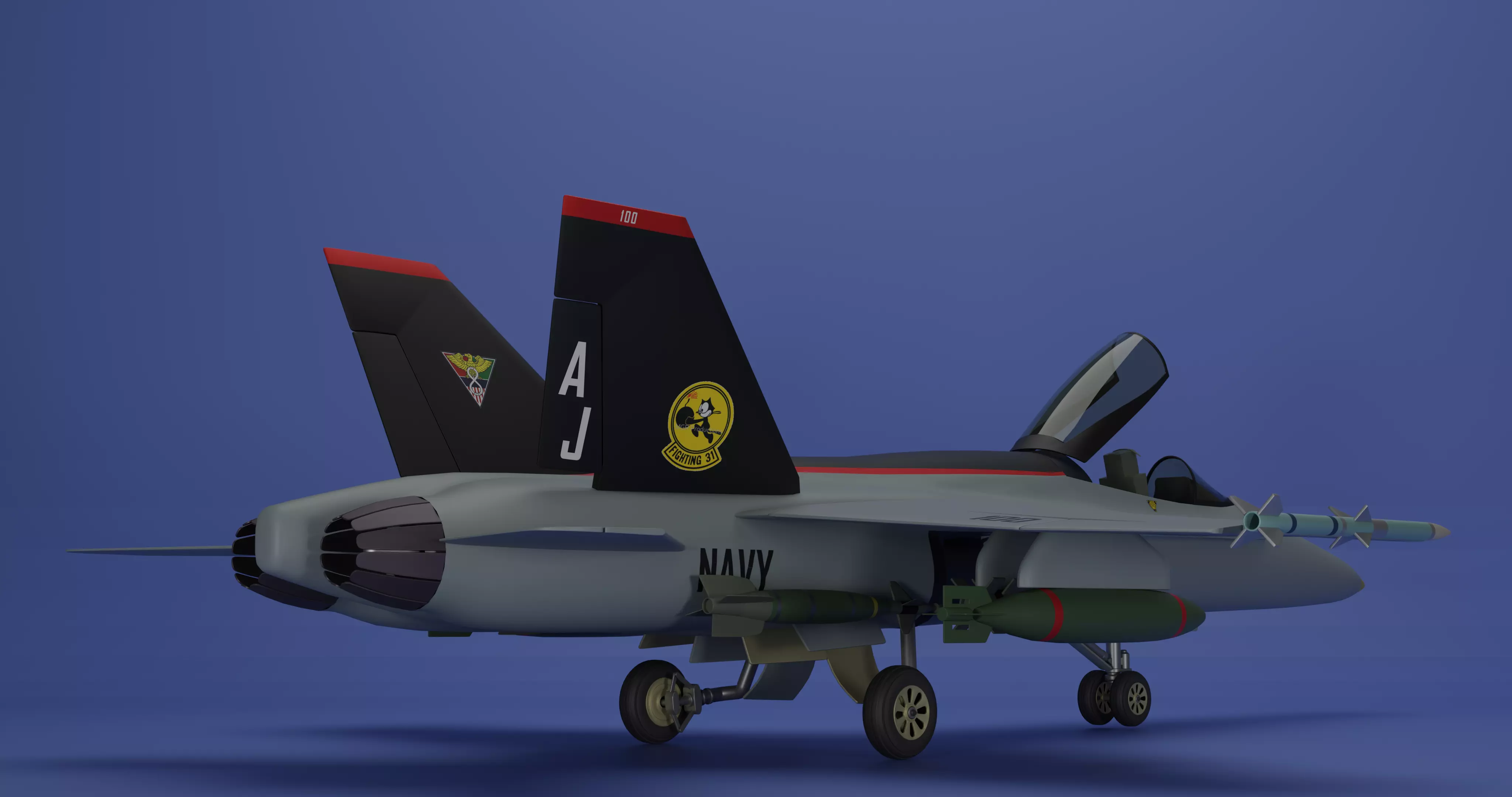 McDonnell Douglas FA-18 Hornet 3D model_1