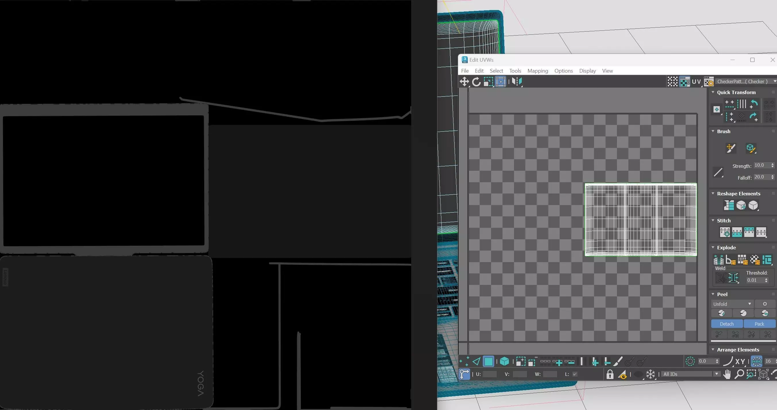 Lenovo Yoga Pro 9i Laptop model 3D model_9
