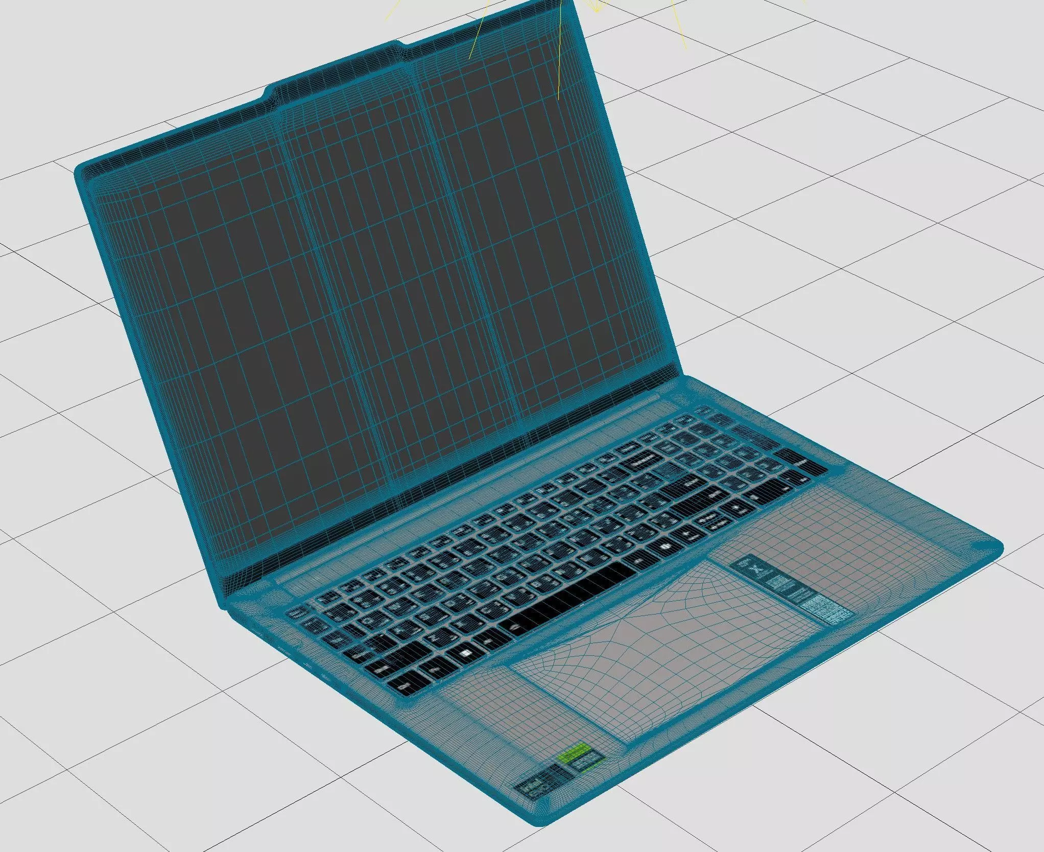 Lenovo Yoga Pro 9i Laptop model 3D model_6