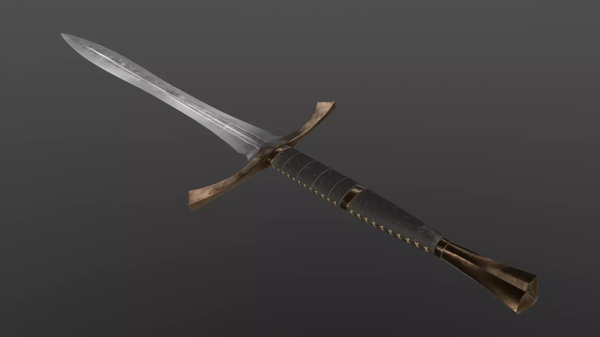 Dragon Swords Low-poly 3D model_30