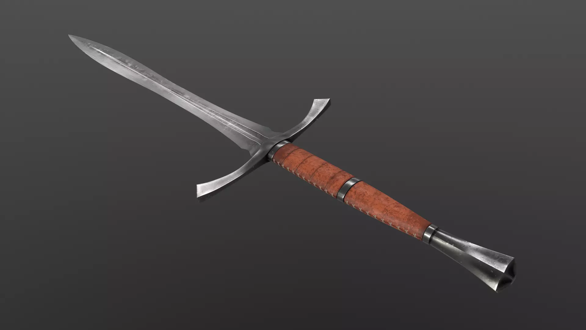 Dragon Swords Low-poly 3D model_36