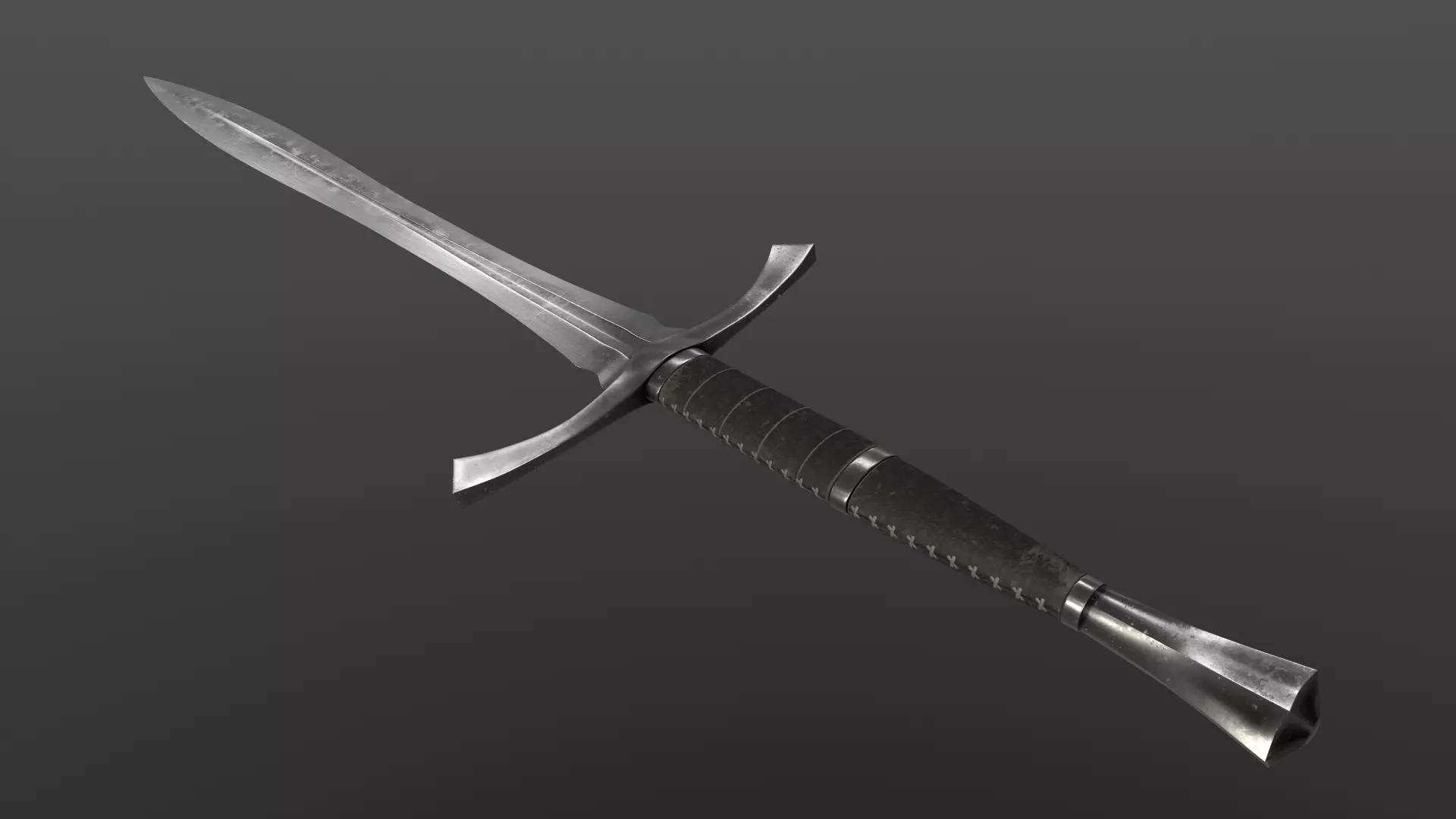 Dragon Swords Low-poly 3D model_35
