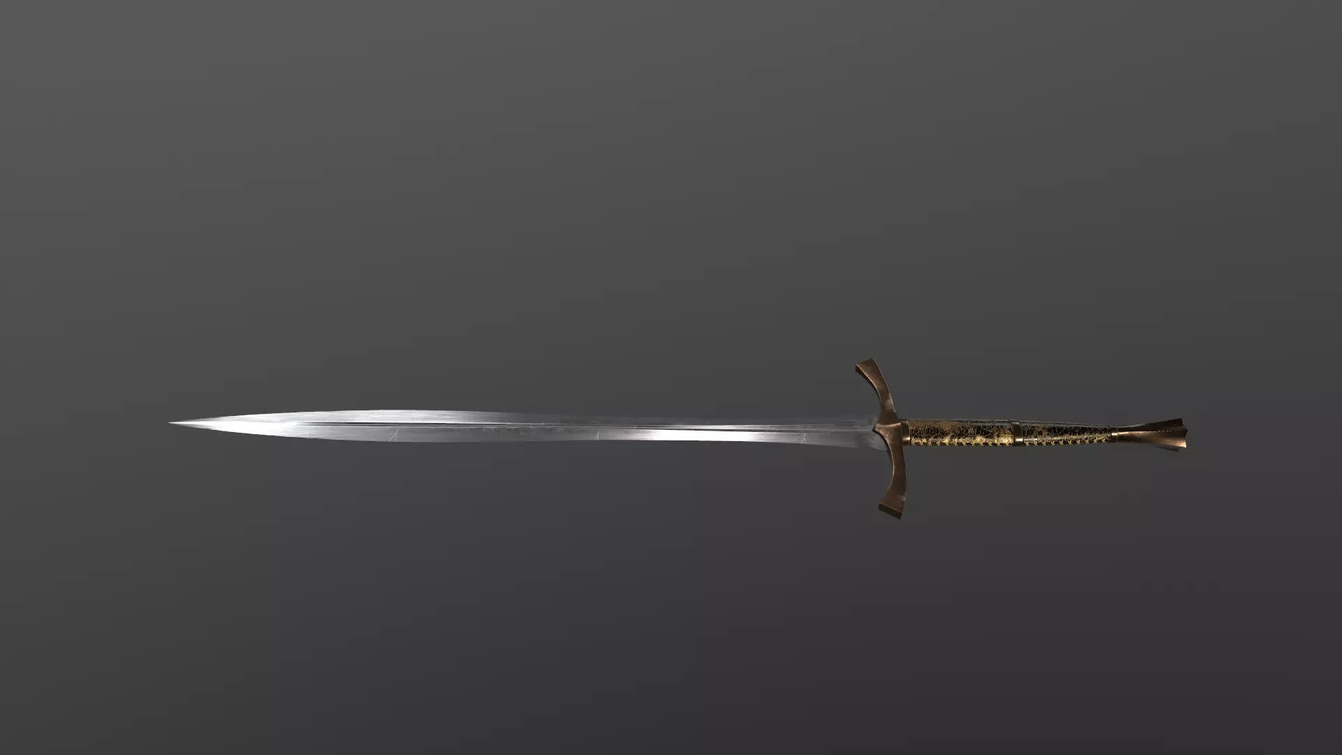 Dragon Swords Low-poly 3D model_13