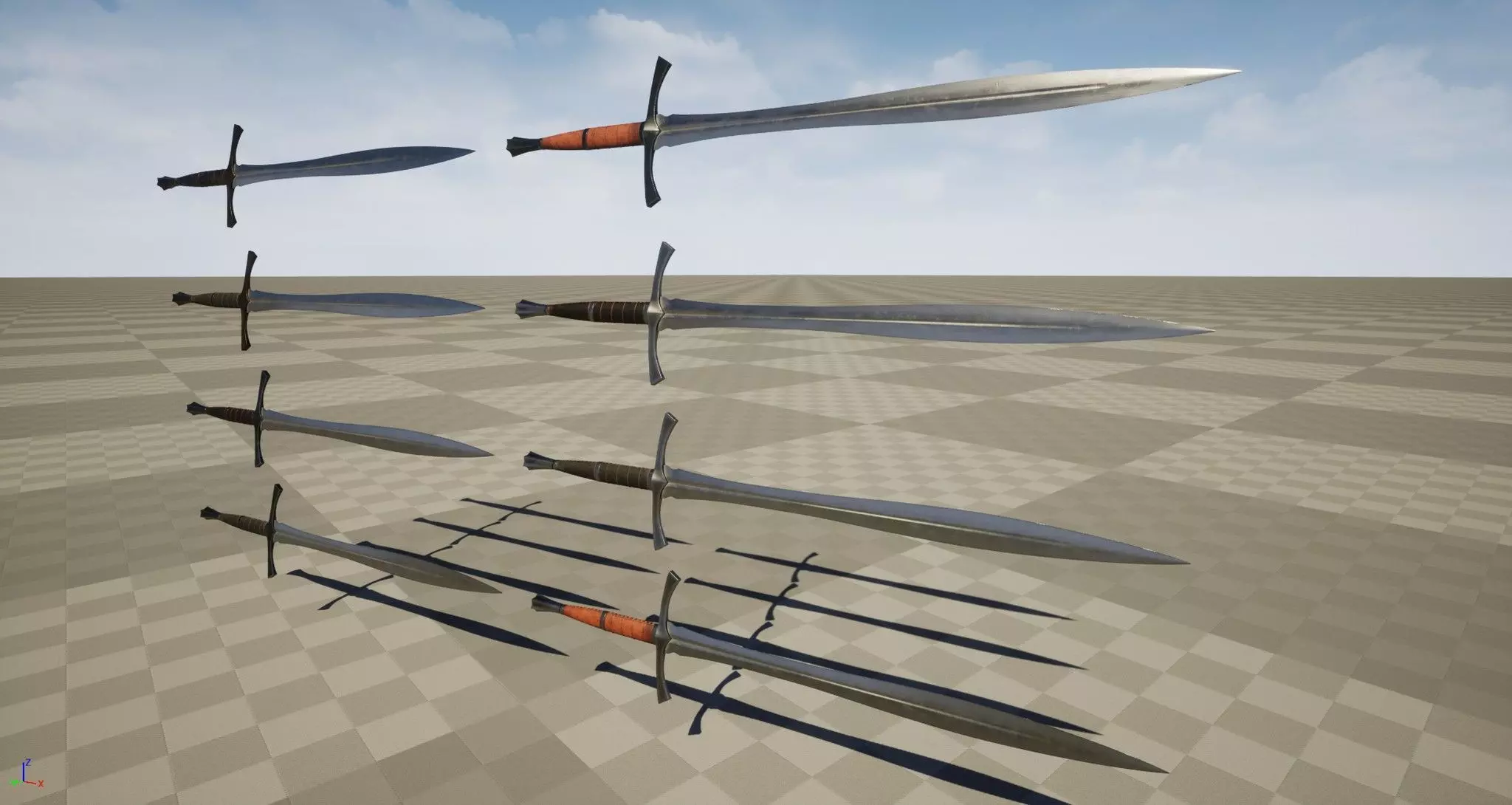 Dragon Swords Low-poly 3D model_3