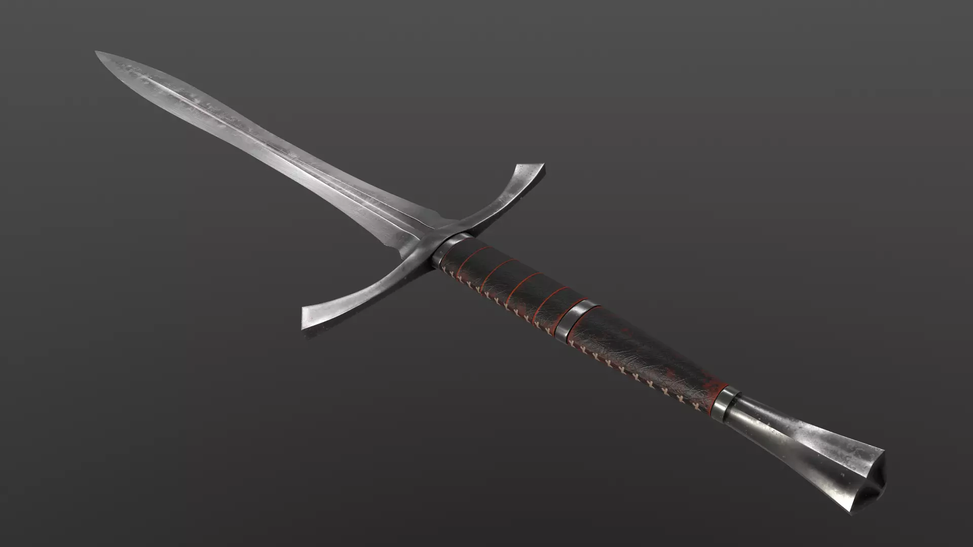 Dragon Swords Low-poly 3D model_34