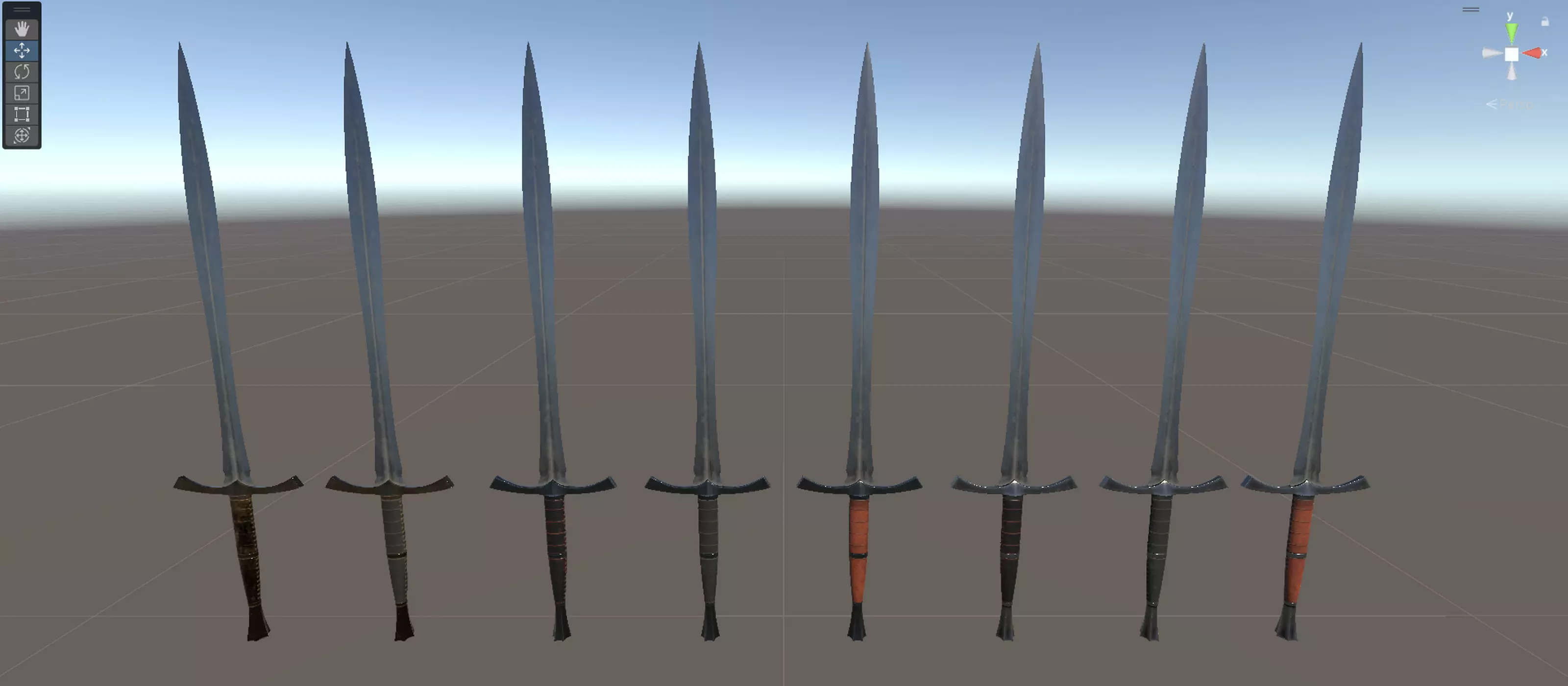 Dragon Swords Low-poly 3D model_37